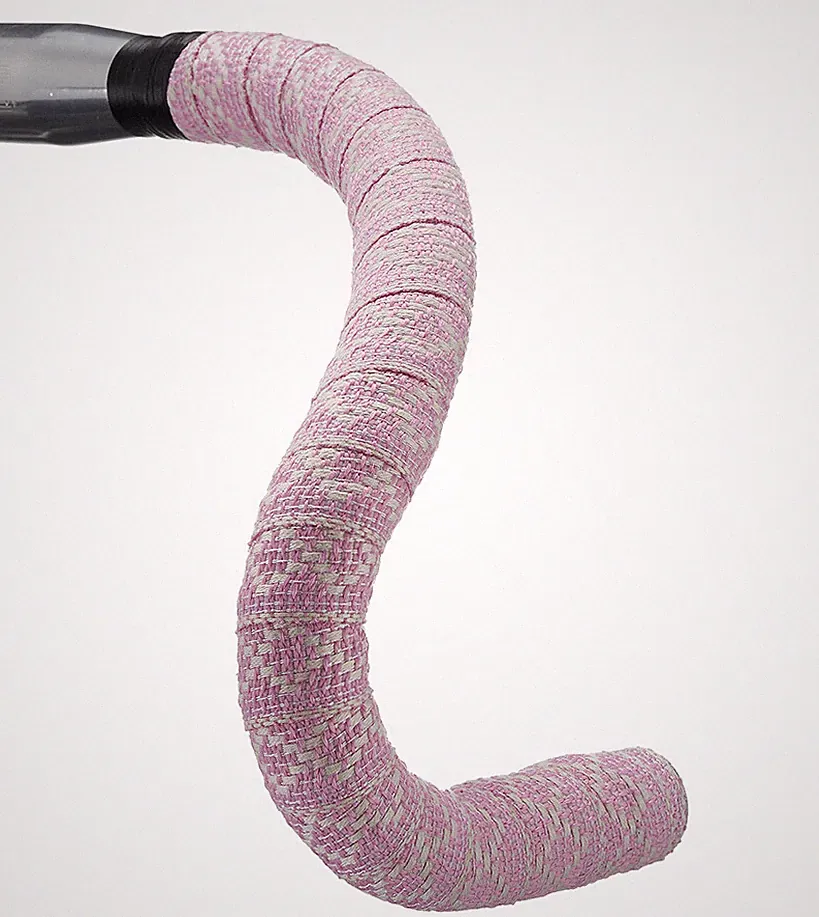 Woven Diamond Road Touring Bicycle Bike BTP Handlebar Tape Pink/White